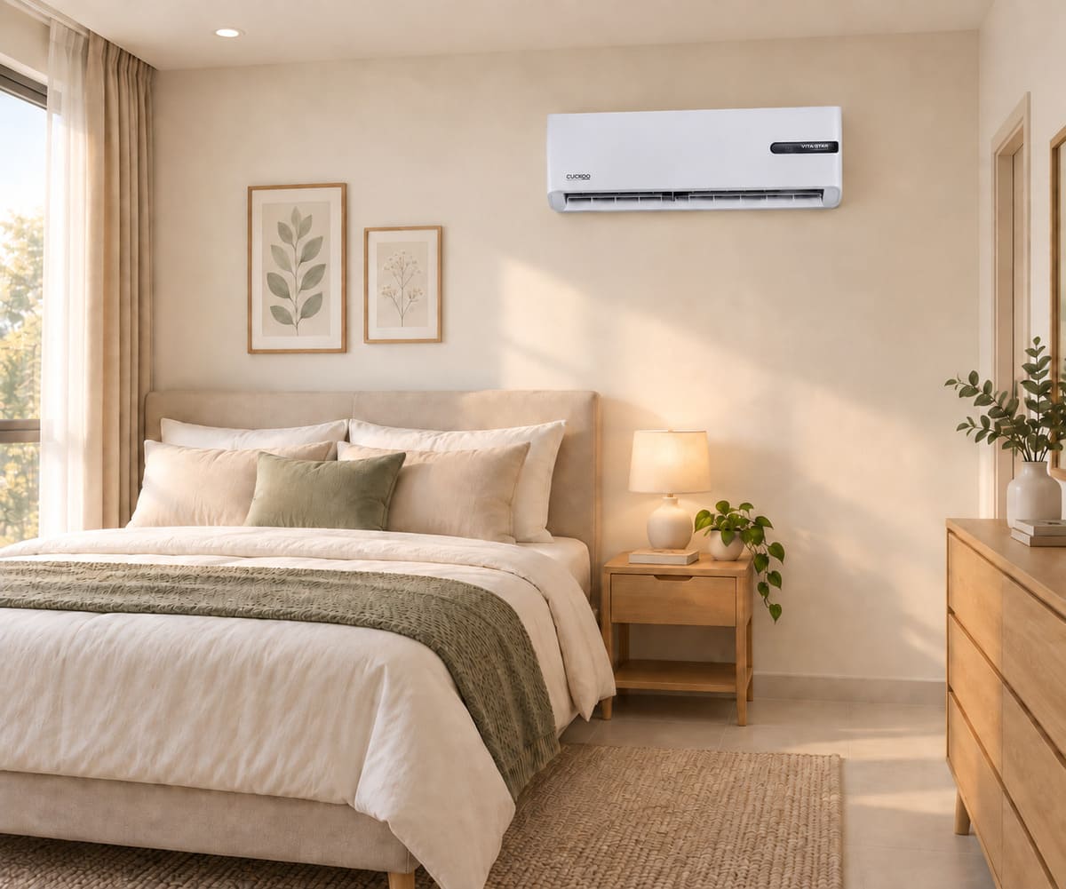 Illustration of CUCKOO Vita-5Tar in a bedroom