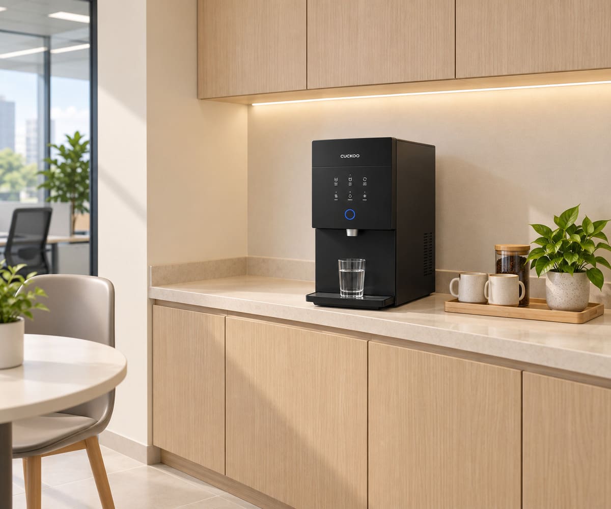 Illustration of CUCKOO XCEL 2 in an office pantry